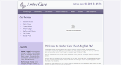 Desktop Screenshot of ambercare.co.uk