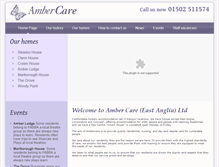 Tablet Screenshot of ambercare.co.uk